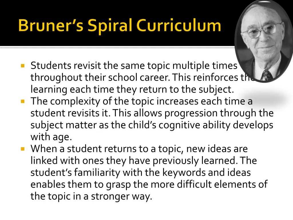 students revisit the same topic multiple times