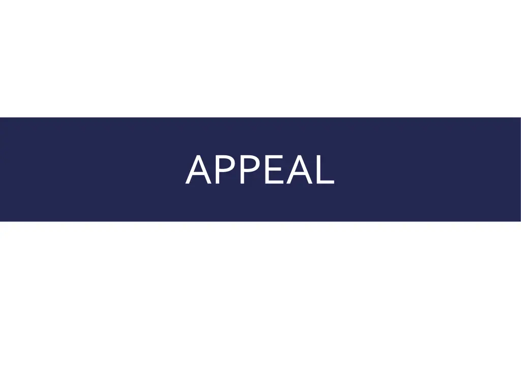 appeal