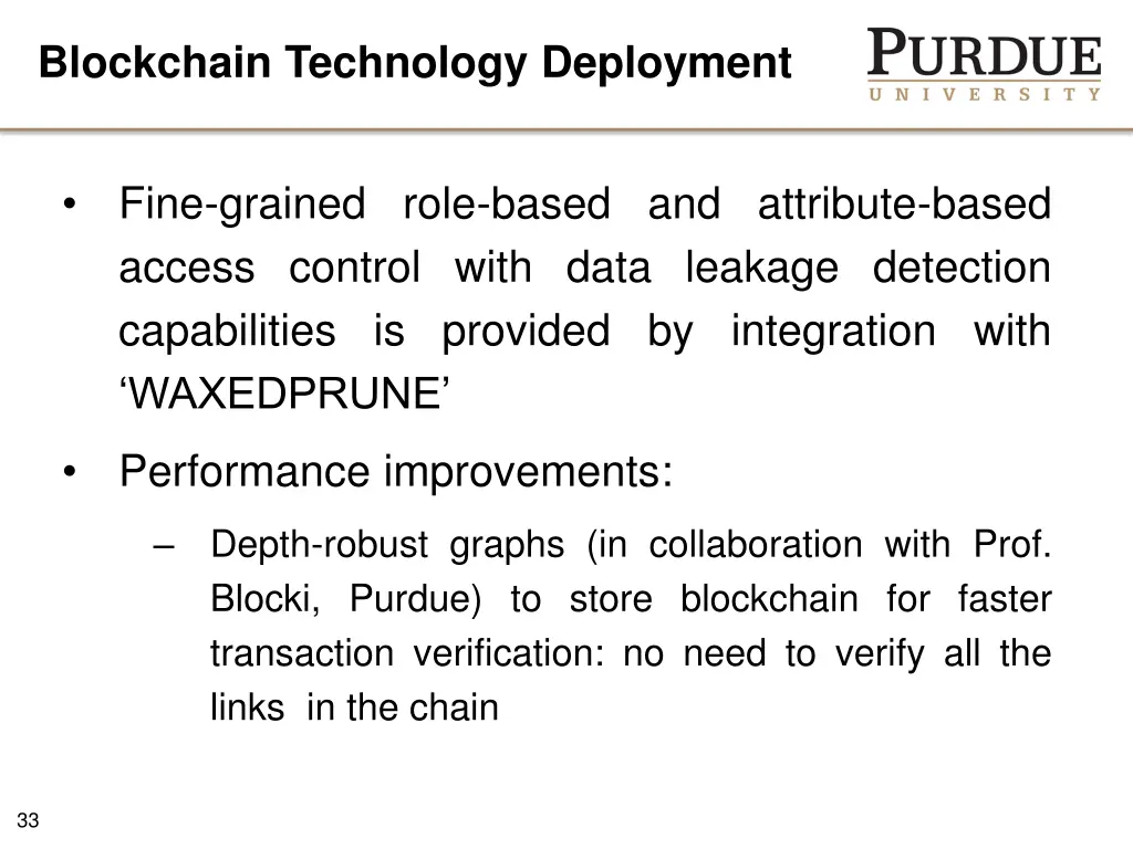 blockchain technology deployment