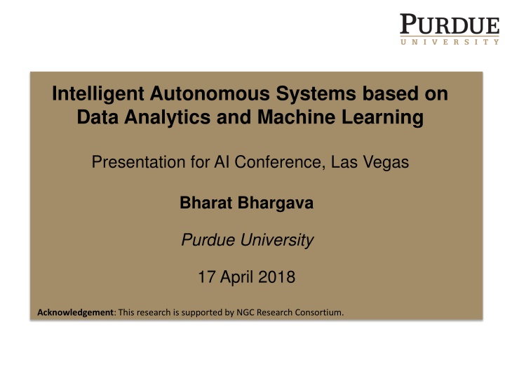 intelligent autonomous systems based on data