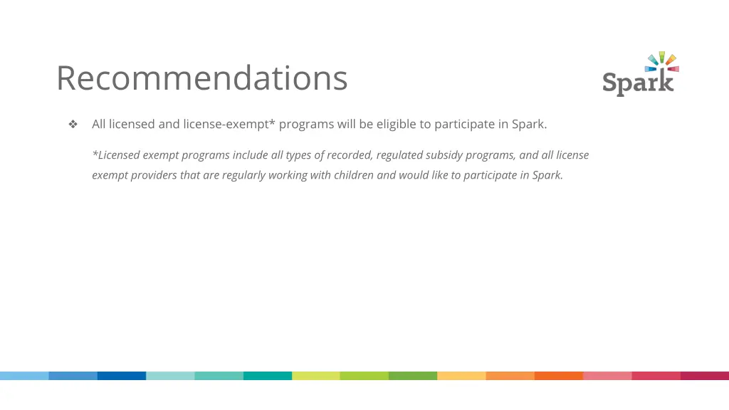 recommendations