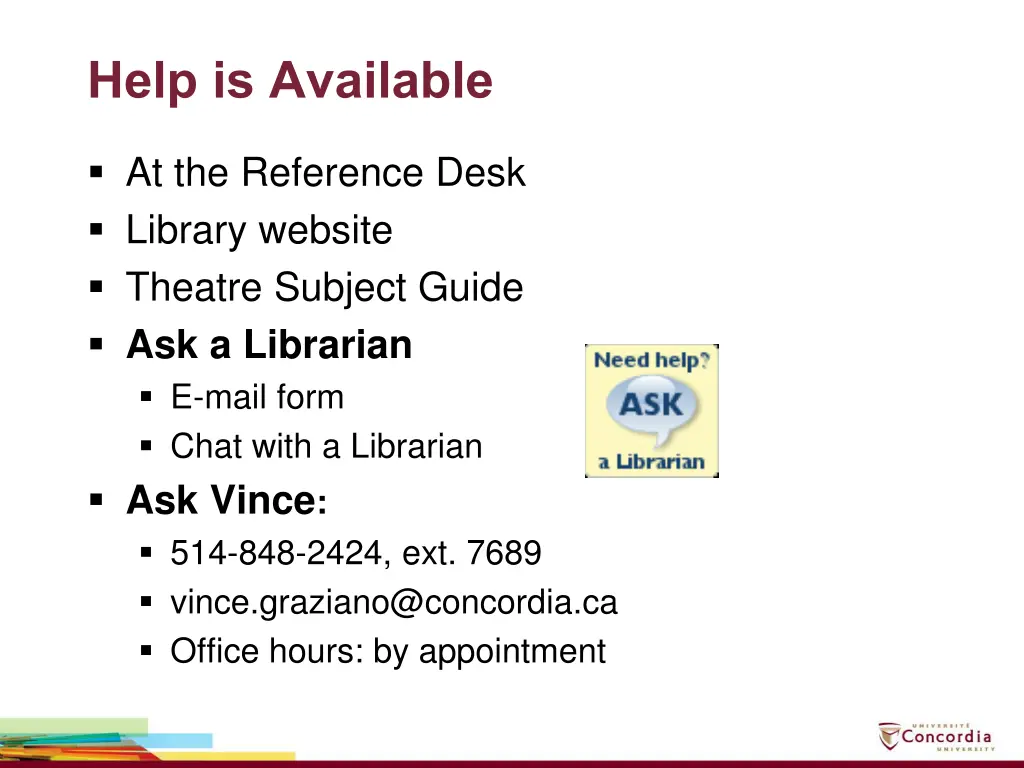 help is available