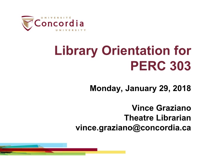 library orientation for