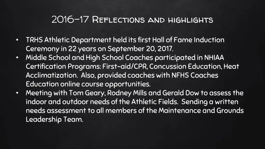 2016 17 reflections and highlights 2