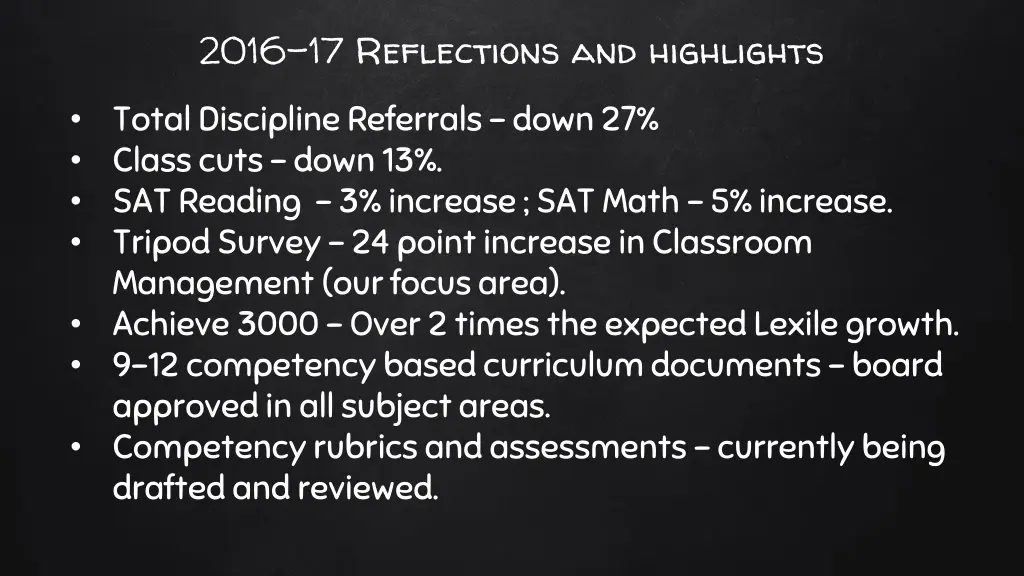 2016 17 reflections and highlights