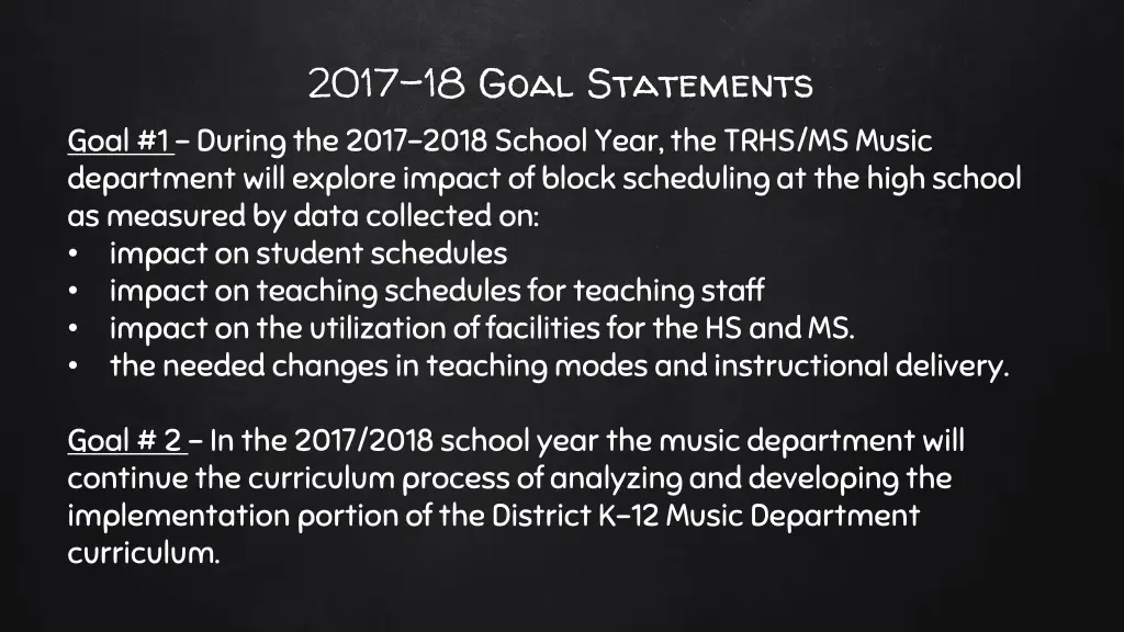 2017 18 goal statements goal 1 during the 2017