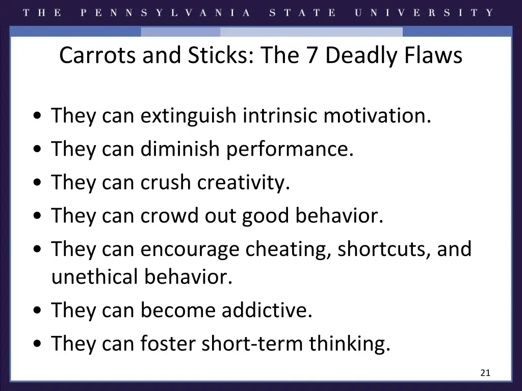 carrots and sticks the 7 deadly flaws