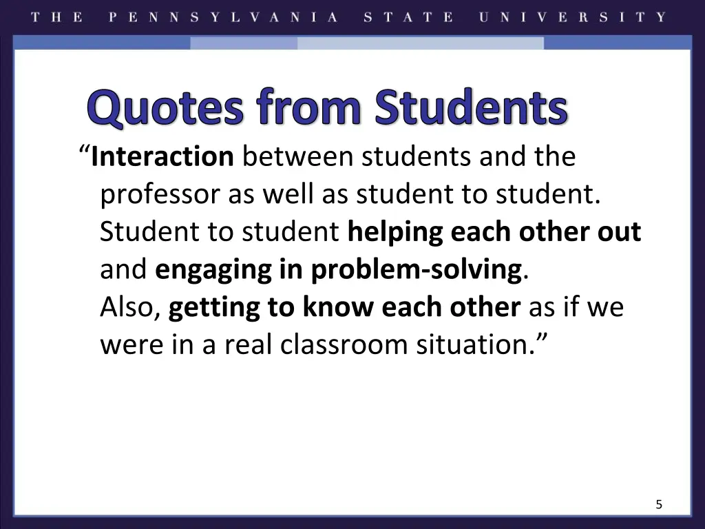 quotes from students 1