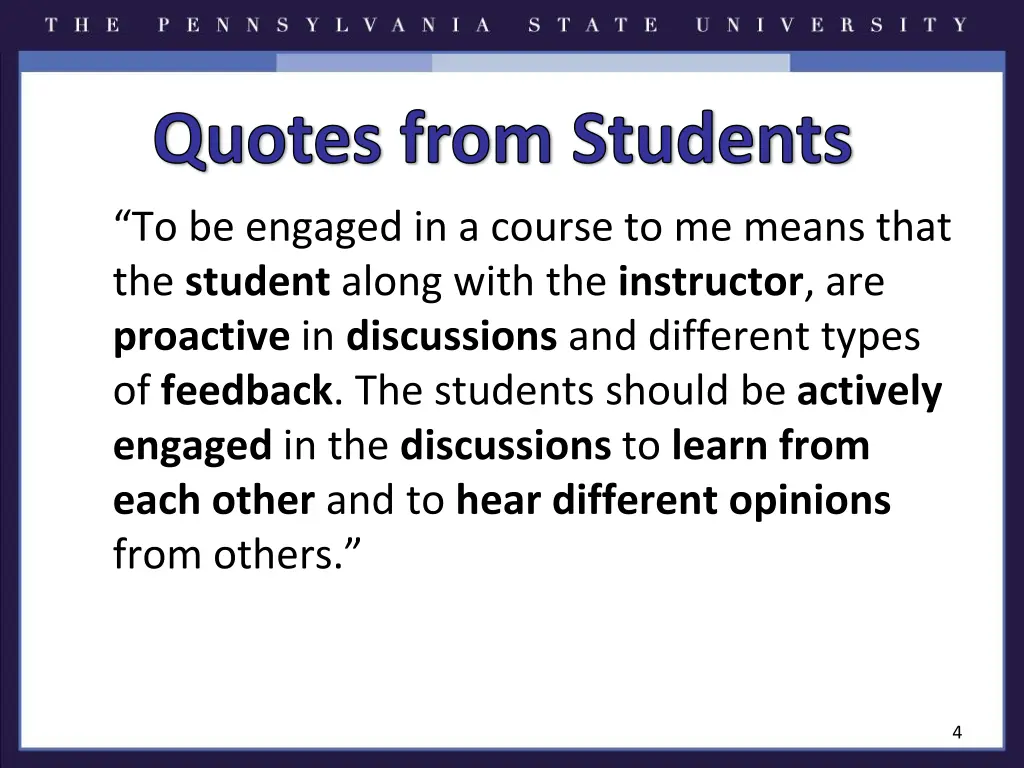 quotes from students