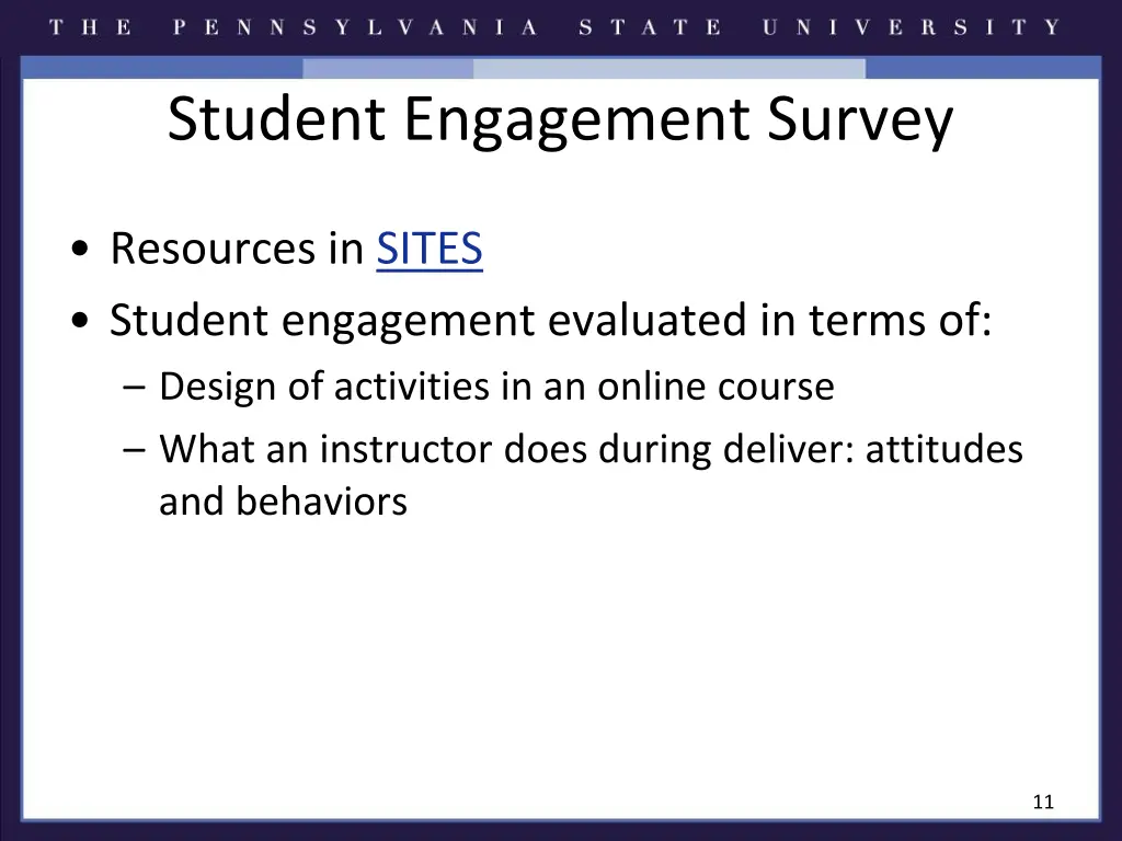 student engagement survey