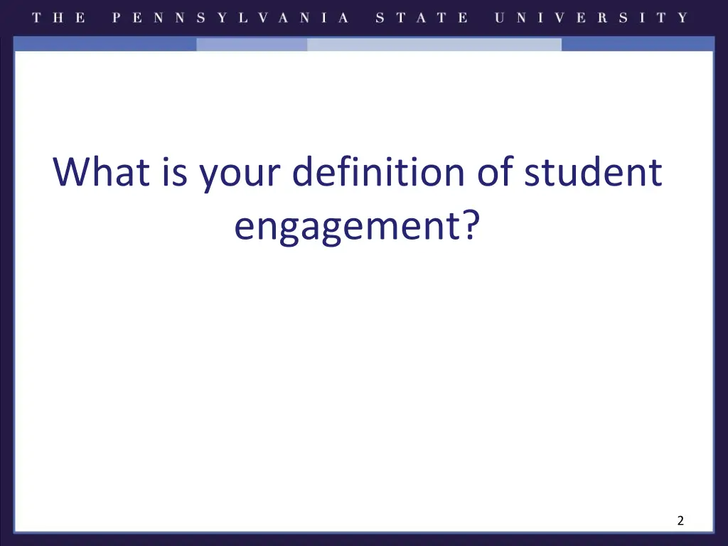 what is your definition of student engagement