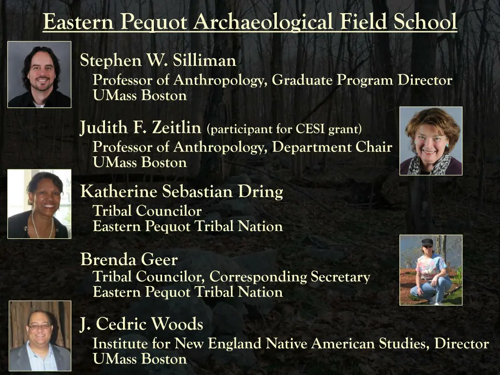 eastern pequot archaeological field school 2