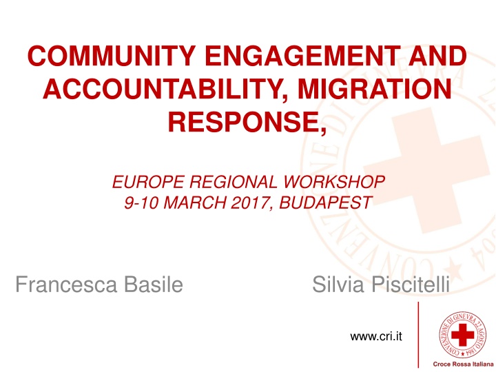 community engagement and accountability migration