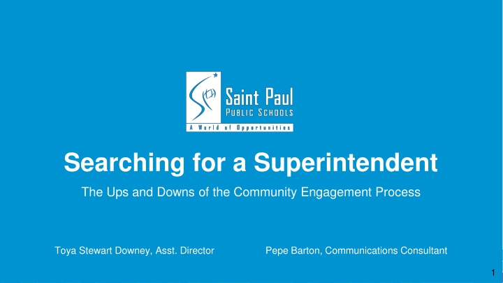 searching for a superintendent