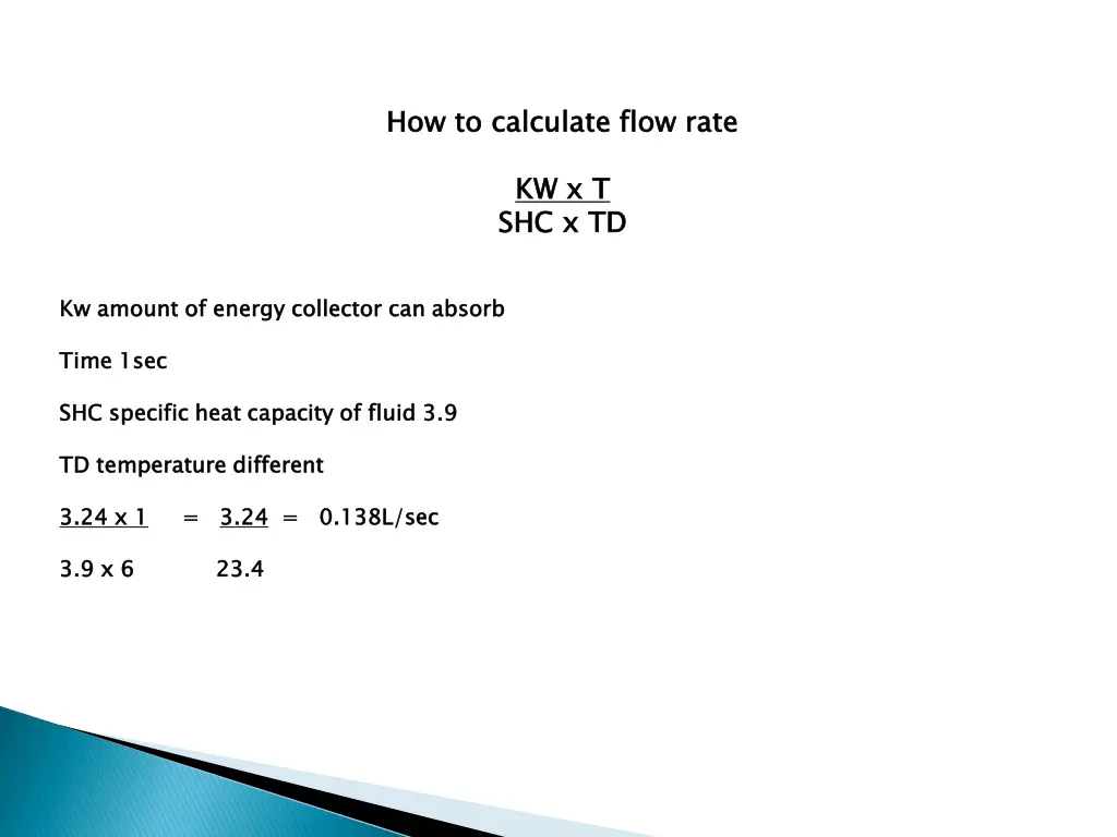 how to calculate flow rate