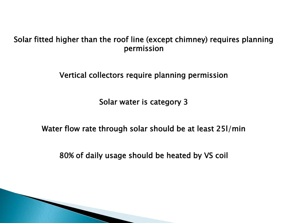 solar fitted higher than the roof line except