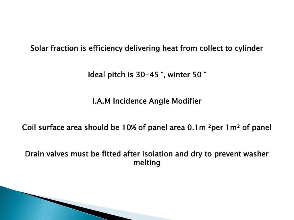 solar fraction is efficiency delivering heat from