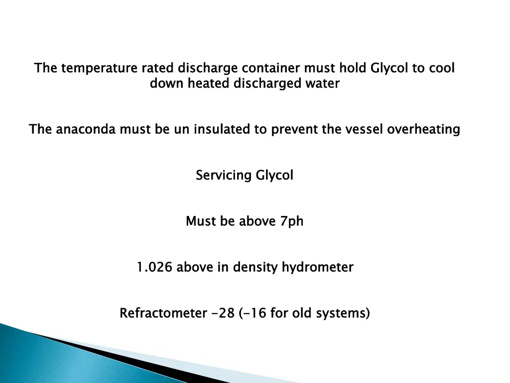 the temperature rated discharge container must