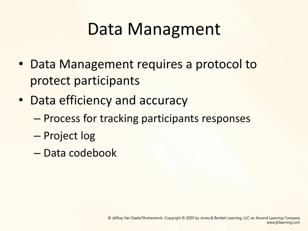data managment