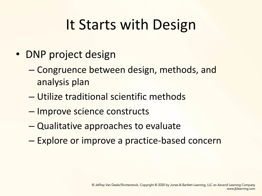 it starts with design