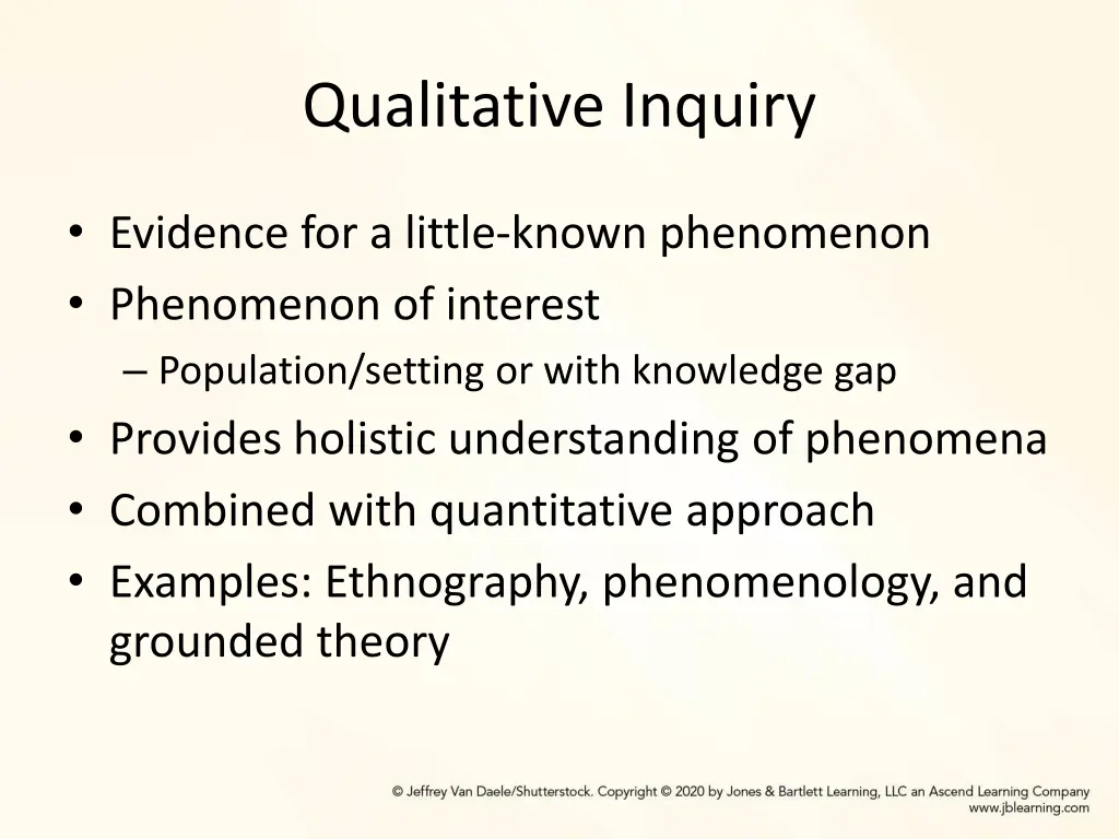 qualitative inquiry