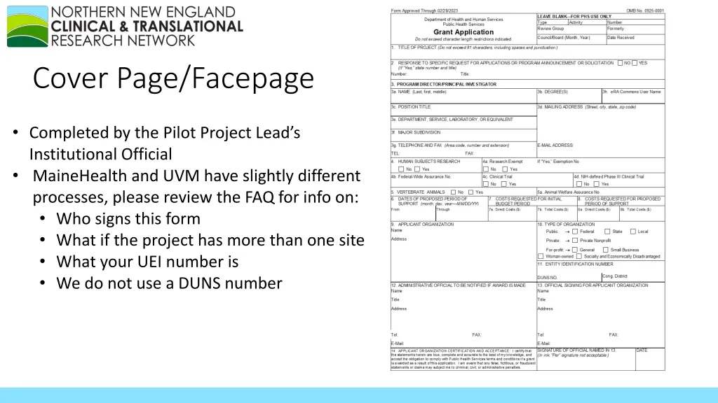 cover page facepage