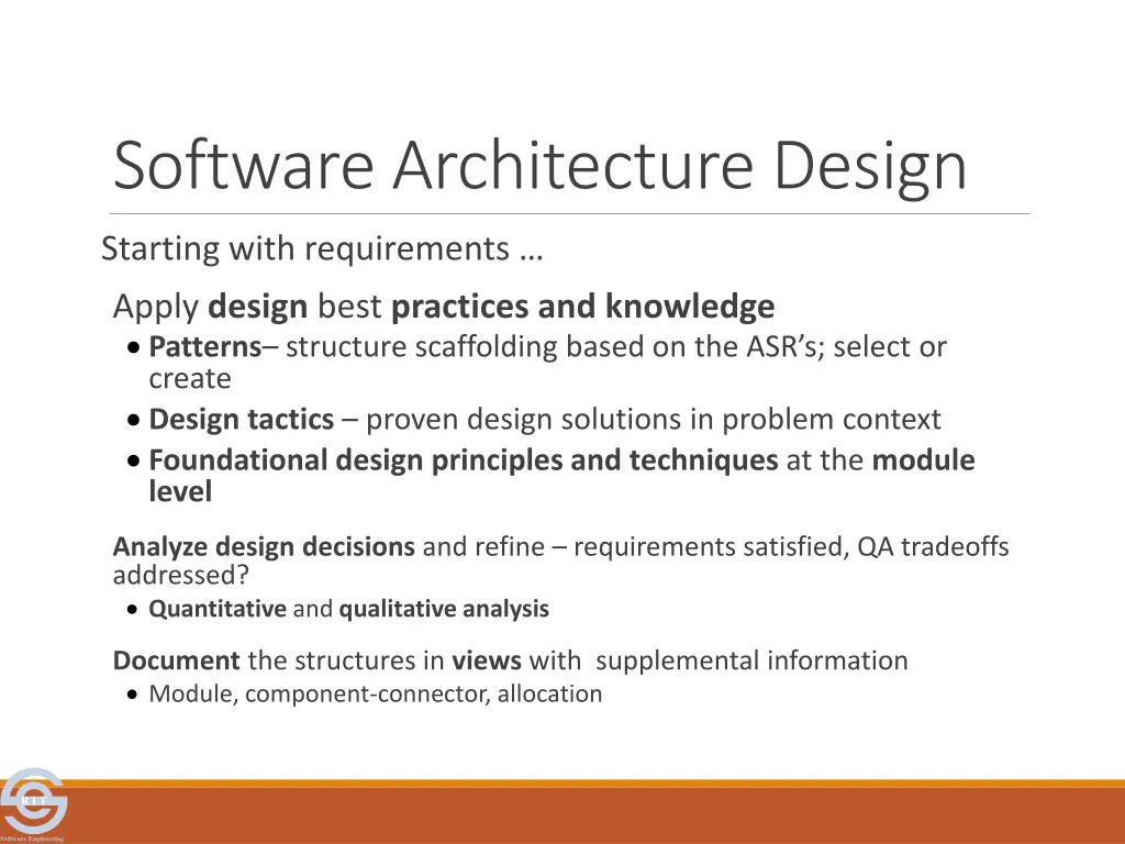 software architecture design