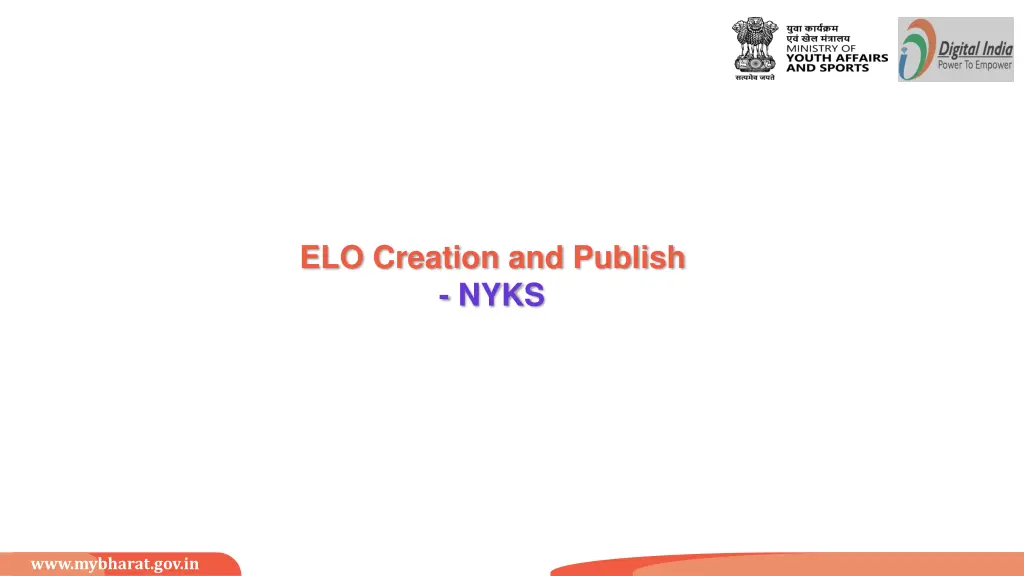 elo creation and publish nyks