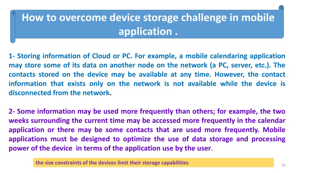 how to overcome device storage challenge