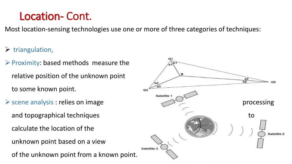 location location cont most location sensing