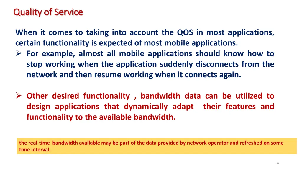 quality of service quality of service 1