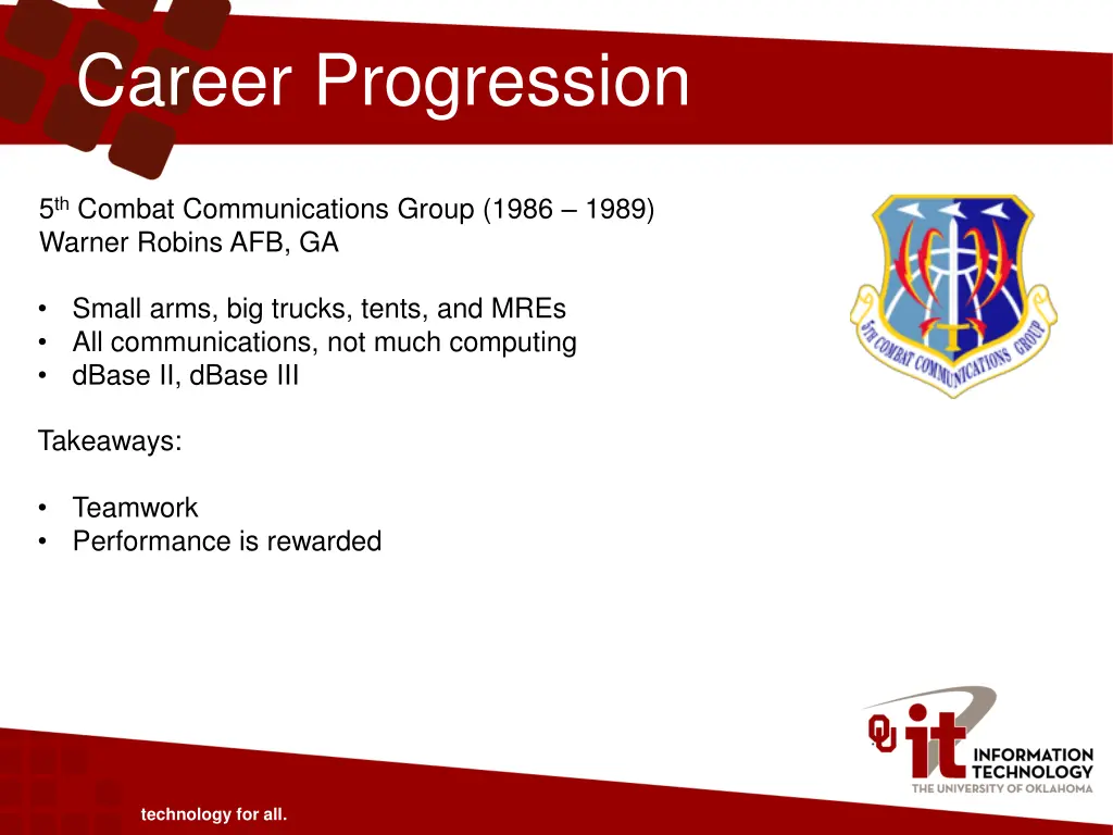career progression 3