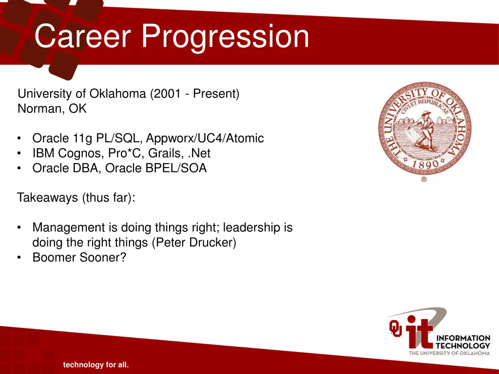career progression 7