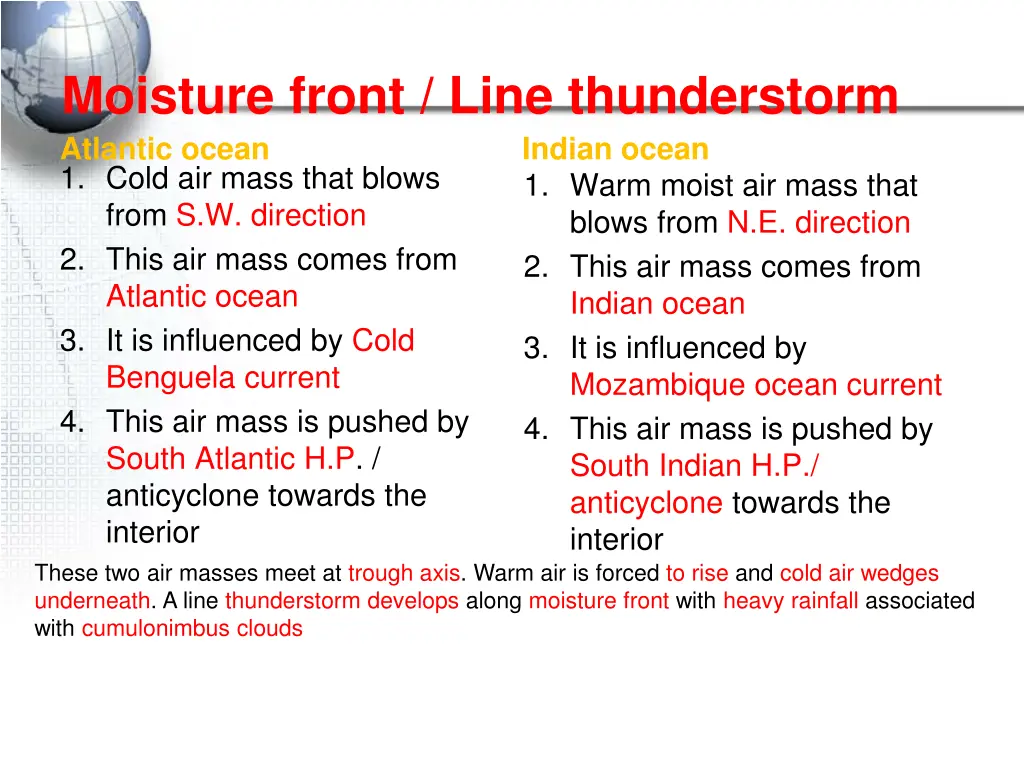 moisture front line thunderstorm atlantic ocean