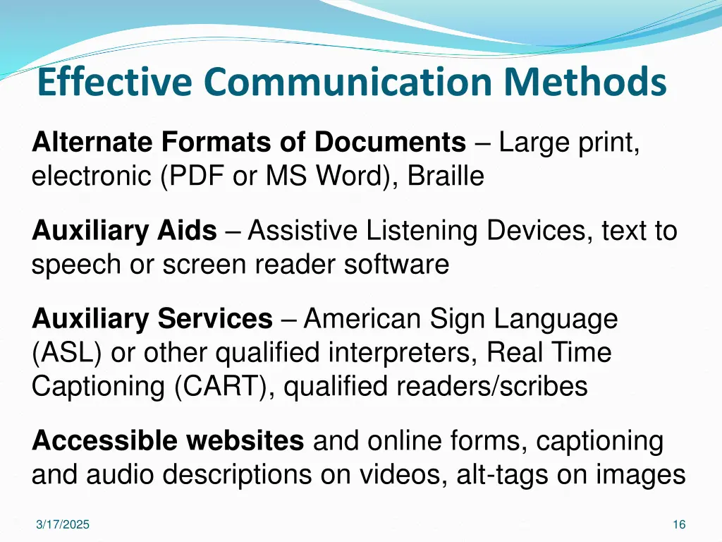 effective communication methods