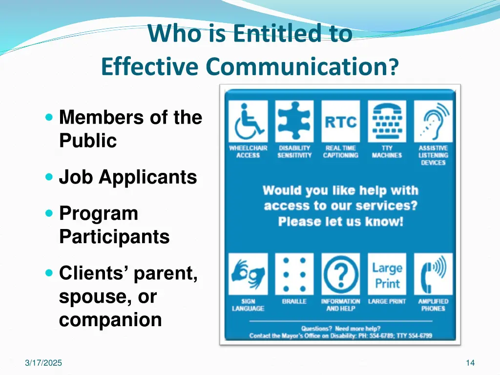 who is entitled to effective communication