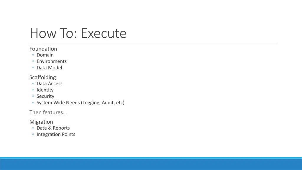 how to execute