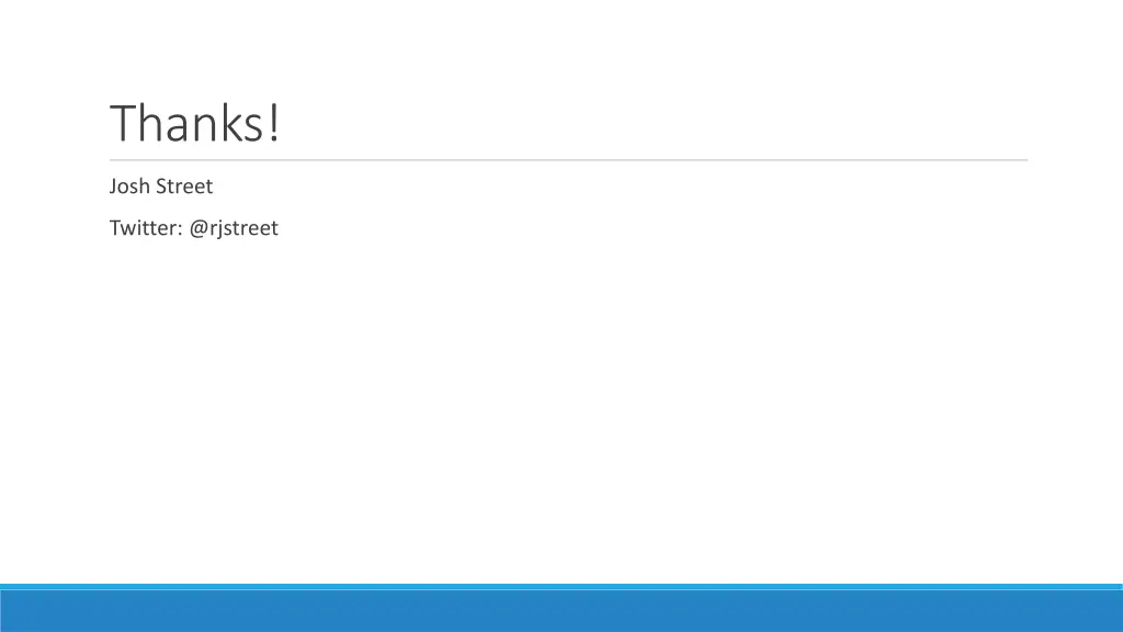 thanks