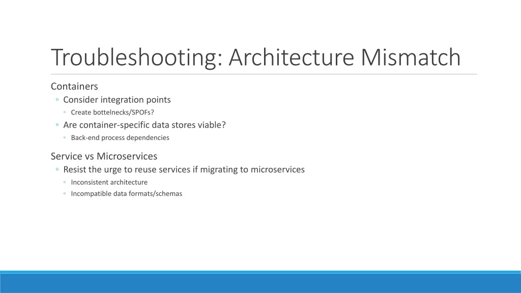 troubleshooting architecture mismatch