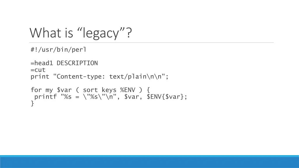 what is legacy