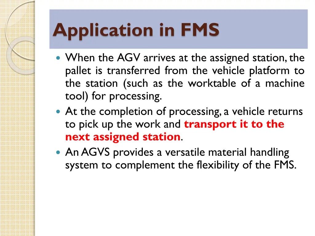 application in fms 1