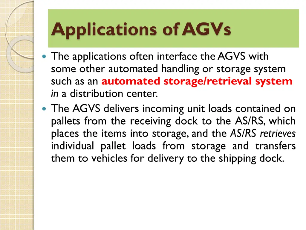 applications of agvs 1