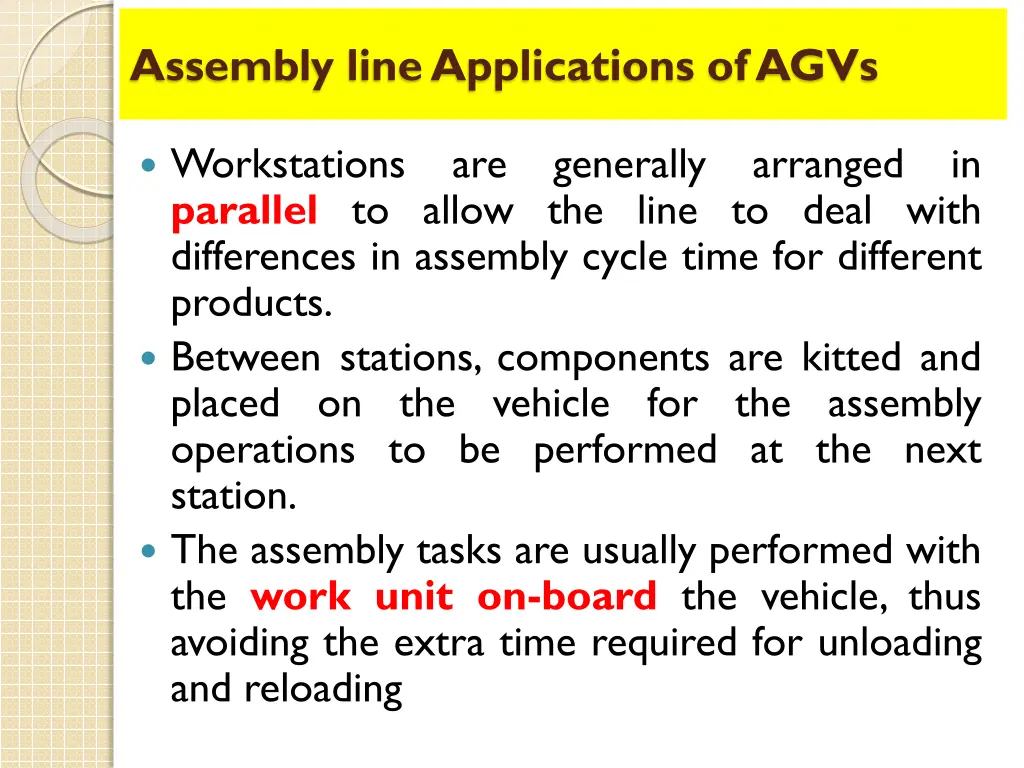 assembly line applications of agvs 1