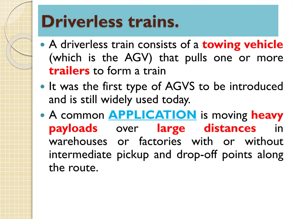 driverless trains