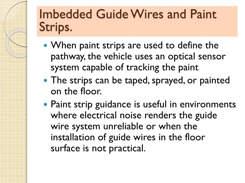 imbedded guide wires and paint strips 1