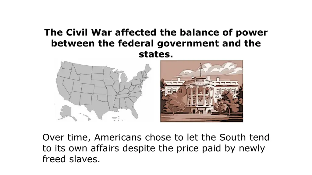the civil war affected the balance of power