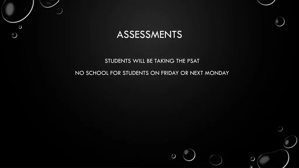 assessments
