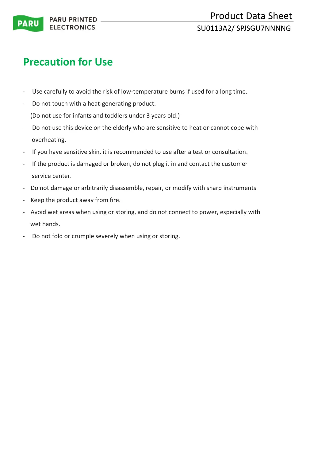 product data sheet su0113a2 spjsgu7nnnng 7