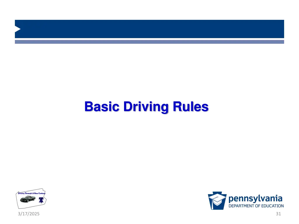 basic driving rules