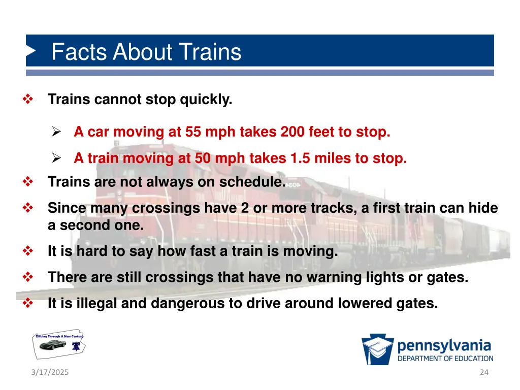 facts about trains